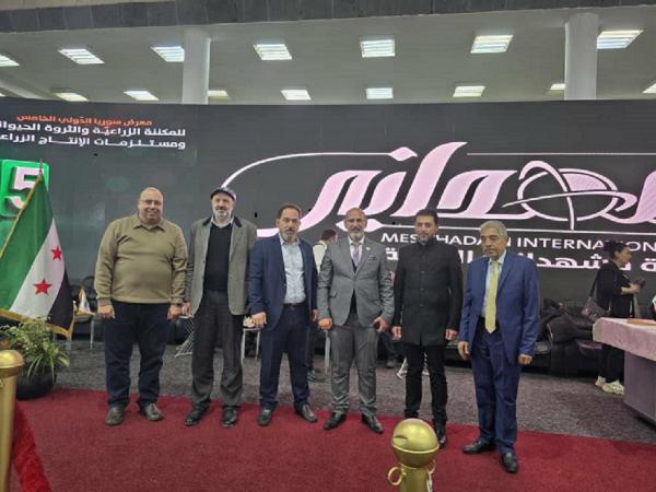 Chairman of the Damascus Countryside Chamber of Agriculture Visits Mashhadani Group Pavilion at Agro Syria 2026