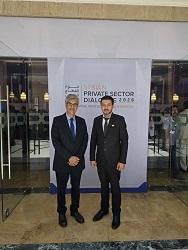 Head of Damascus Chamber of Agriculture Meets UNDP Resident Representative at the Private Sector Dialogue Conference 2026