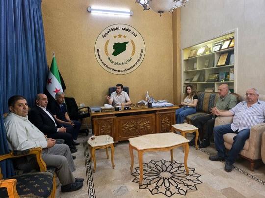غرفة زراعة دمشق تبحث تأمين مستلزمات الإنتاج وتنشيط تصدير المنتجات السورية